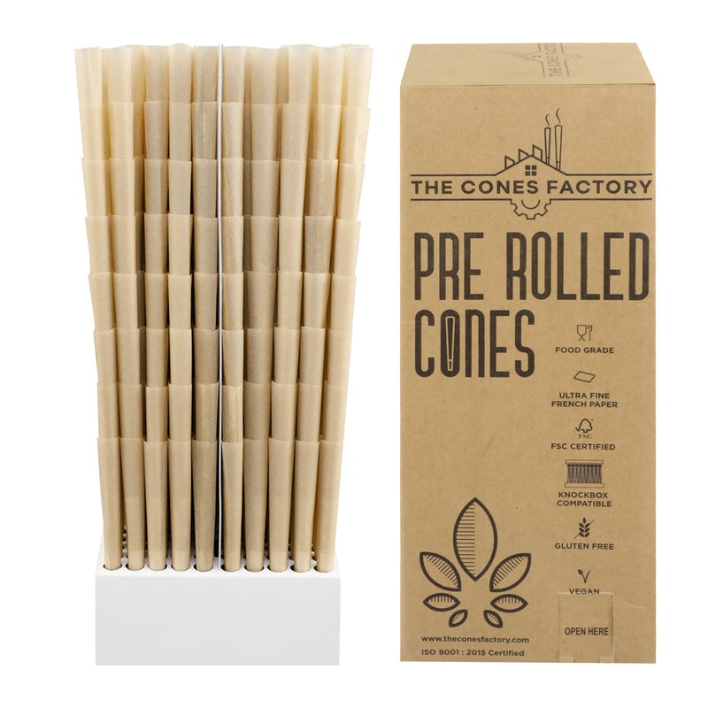 Medium Sized K-17 Eco Friendly Brown Paper Cones , holds 8.5 oz.