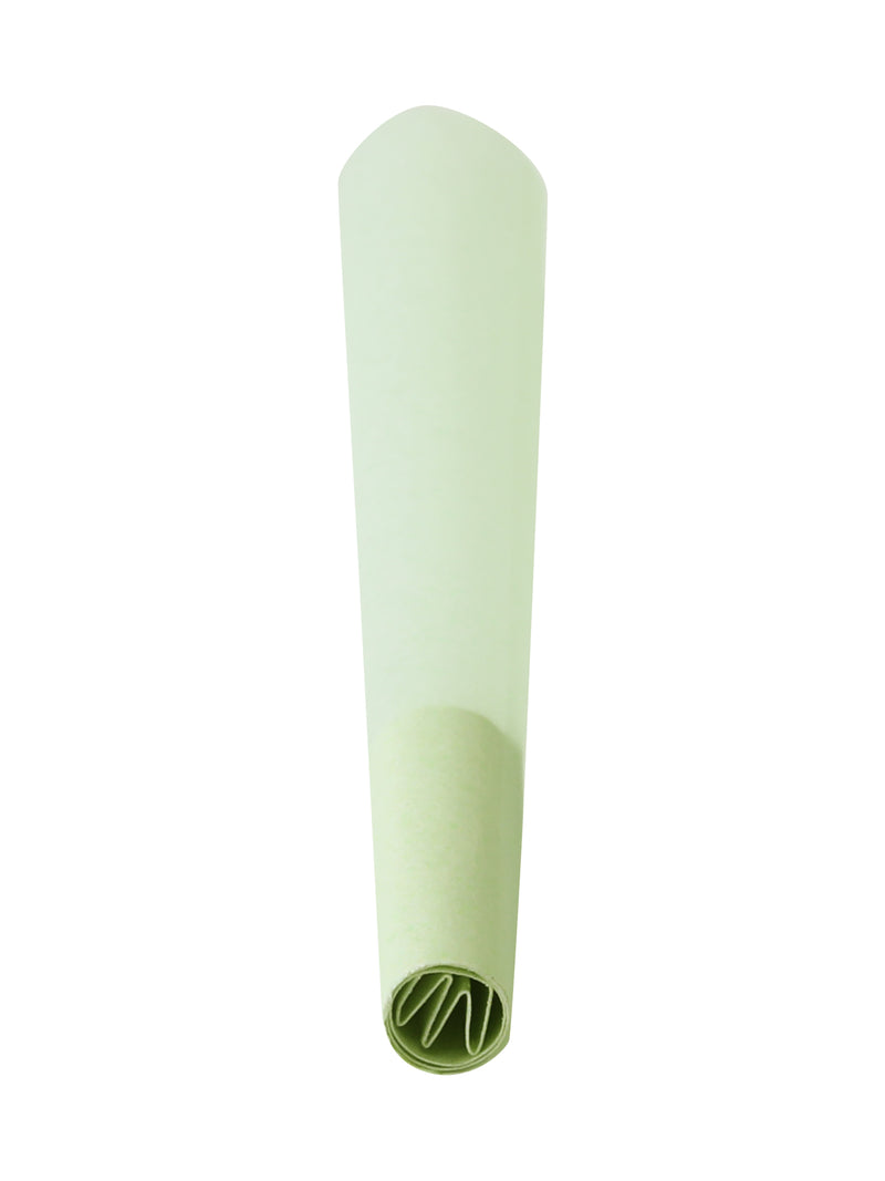 REEFER SLIM 98MM PRE ROLLED CONES - LIGHT GREEN - BOX OF 1000 CONES